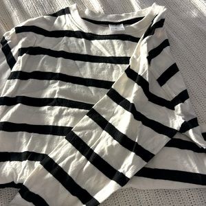 Black and white Zara top